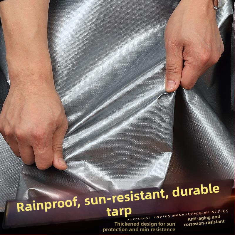 Prelată din PE pentru protecție solară și ploaie, impermeabilă, țesătură rezistentă la uzură, anti-îmbătrânire, utilizare în aer liber