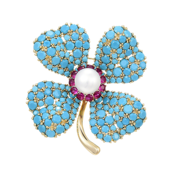 Καρφίτσα σε σχήμα λουλουδιού από χαλκό με ηλεκτρογαλβάνωση, διακοσμητικό αξεσουάρ για γυναίκες, μόδα.