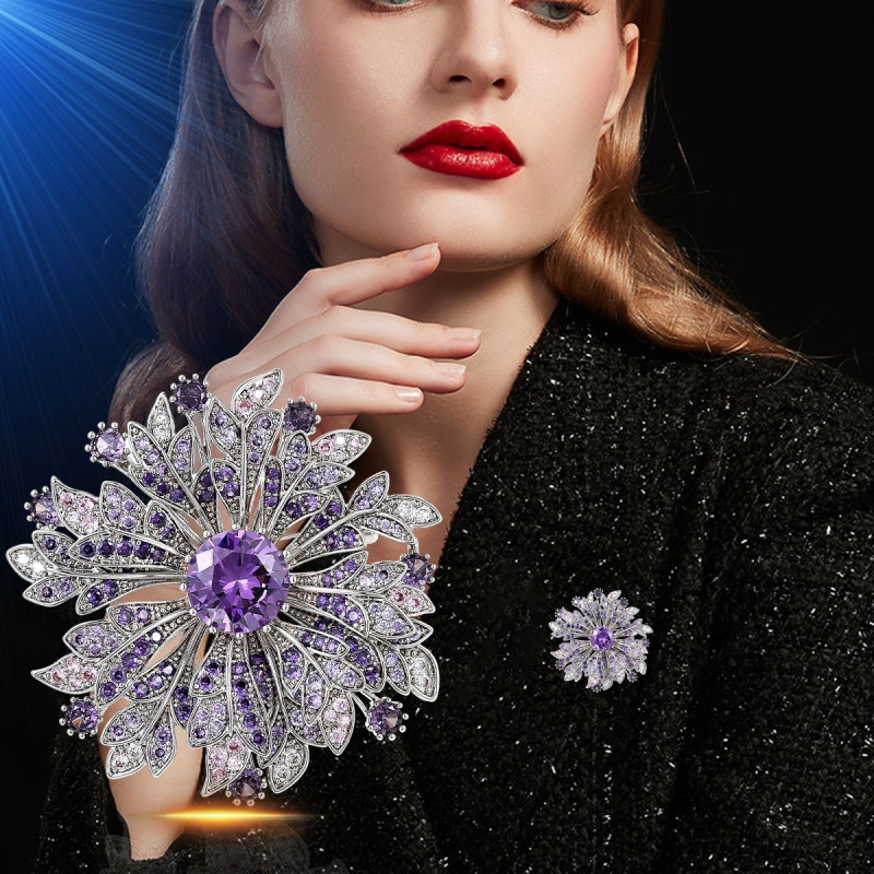 Καρφίτσα με σχέδιο ηλίανθού, χαλκός, ηλεκτροπλατίωση, βιντάζ στυλ, διακοσμητική