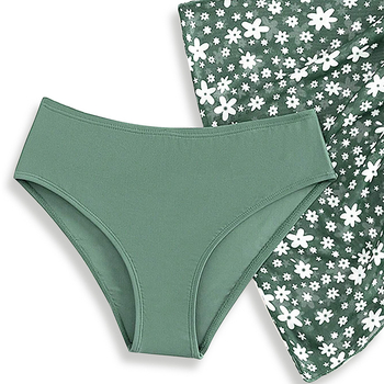 Σετ μαγιό για κορίτσια τριών τεμαχίων, 80% πολυεστέρας, επένδυση πολυεστέρα, στυλ: σλιπ, μπικίνι, μποξέρ, ολόσωμο και χωριστό μαγιό