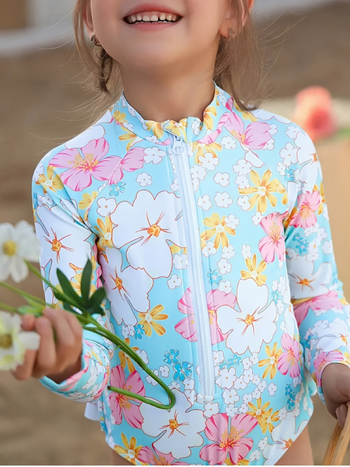 Γυναικείο μαγιό από πολυεστέρα, 82% περιεκτικότητα σε πολυεστέρα, κατάλληλο για κολύμβηση και βάδισμα σε ρηχά, από 3 ετών