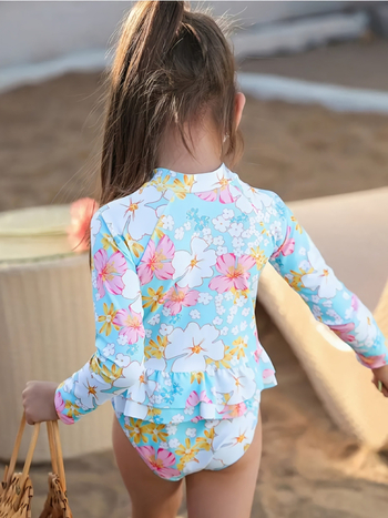 Γυναικείο μαγιό από πολυεστέρα, 82% περιεκτικότητα σε πολυεστέρα, κατάλληλο για κολύμβηση και βάδισμα σε ρηχά, από 3 ετών