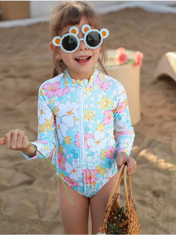 Γυναικείο μαγιό από πολυεστέρα, 82% περιεκτικότητα σε πολυεστέρα, κατάλληλο για κολύμβηση και βάδισμα σε ρηχά, από 3 ετών