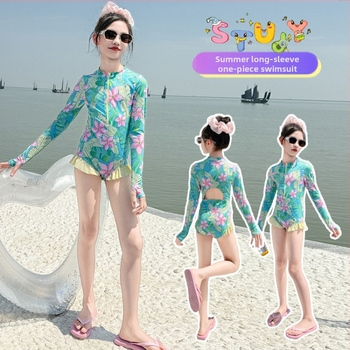 Μαγιό κοριτσιών με ένα κομμάτι, Καλοκαίρι 2025, Γρήγορα στεγνώνει, Πολυεστερικό ύφασμα, Για 8+ ετών, Κατάλληλο για κολύμβηση και κατάδυση