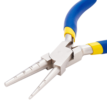 DIY τσιμπίδες κοσμημάτων — υψηλό άνθρακα ατσάλι, διπλές στρογγυλές μύτες, για χάντρες, κατασκευή δαχτυλιδιών από σύρμα και δημιουργία κολιέ και βραχιόλιών