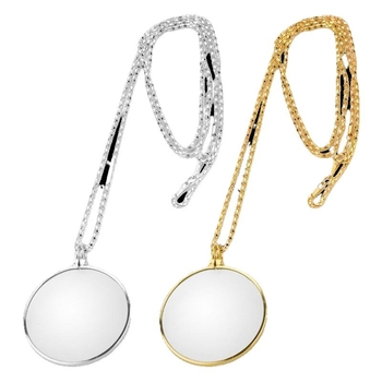 Didinamoji pakabukinė lupa su pilna metalo grandine, stikline lęšiu, nešiojama, aukštos skaidrumos