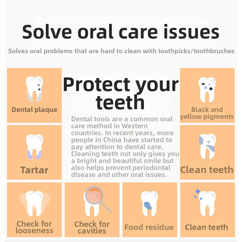 Koji 304 nerūsējošā tērauda zobstiklu komplekts — pārnēsājams uzglabāšanas caurule, antibakteriāla smaganu kopšana, piemērots pieaugušajiem