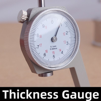 Juvelyrinių dirbinių storio matuoklis – tikslus matavimo įrankis (matavimo diapazonas 20 mm; tikslumas 0,1 mm; raiška 0,1 mm)