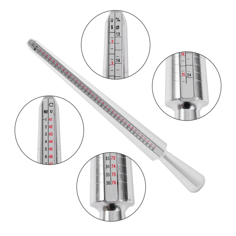 Platinum Gyűrűmérő és formázó javító készlet, ujjmérő dobozzal