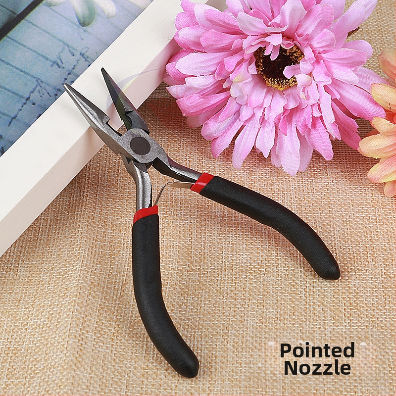 DIY комплект клещи за бижута със заострени носове, наклонени носове и кръгли челюсти