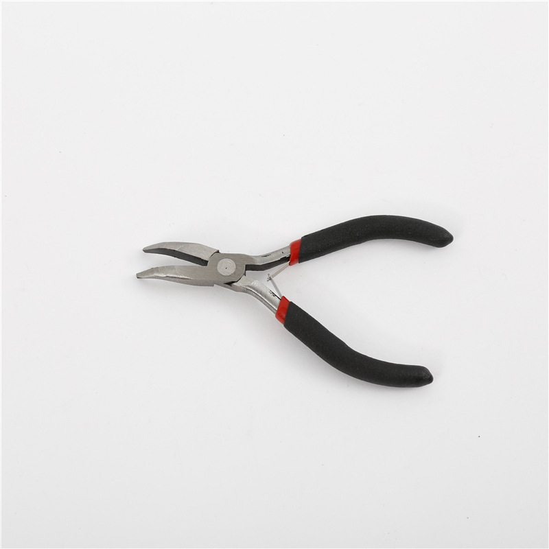 Įlinkusių nosių žnyplės – mini karoliukų pynimo įrankis, DIY juvelyrinių dirbinių įrankiai, Daxi prekinis ženklas, galvos ilgis 50 mm, svoris 150 g, serija Pliers tools