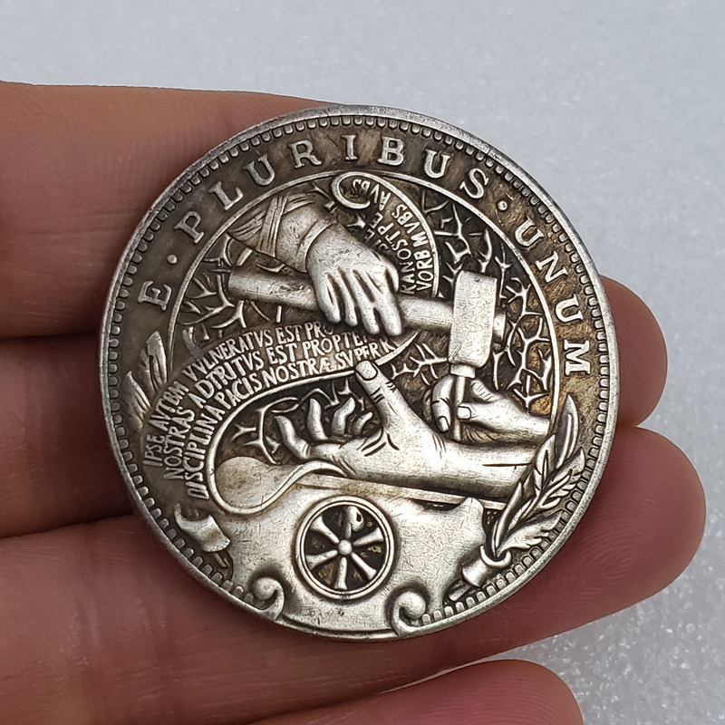 Νομισματικό κειμήλιο σε στυλ αντίκα με μοτίβο σφυριού και φιγούρα ζητιάνου; Υλικό: 107610133; Χωρίς προσαρμογή; Για επιχειρηματικά δώρα