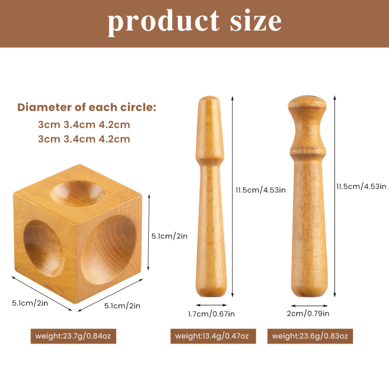 Medinis stačiakampio formos anvilas plokščių kalimui iš aukso, sidabro (925) ir vario — konkavus lankas — DIY juvelyrikos įrankis