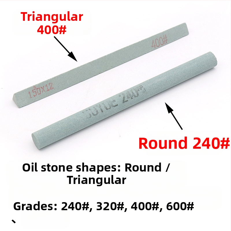 Силициев карбид маслен камък лента за полиране — форма: кръгла/триъгълна; за нефрит, яндит, ахат, кехлибар и метален нефрит; марка: Soochow Mill