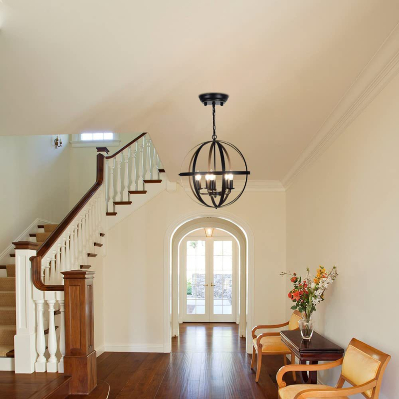 Luster od kovanog željeza za blagovaonicu, LED svjetlo, 220V, pokriće 5-10 m², model PL-0045, Xibao