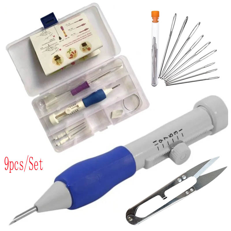 Σετ punch needle για κέντημα – προσαρμοσμένη επεξεργασία, υλικό: πλαστικό-σιλικόνη, για το σαλόνι