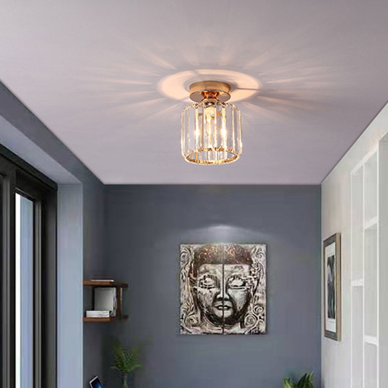 LED таванна лампа в стил модерен минимализъм, 220V, подходяща за 5–10㎡, акрилна конструкция