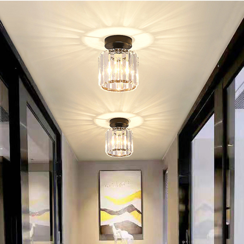 LED таванна лампа в стил модерен минимализъм, 220V, подходяща за 5–10㎡, акрилна конструкция