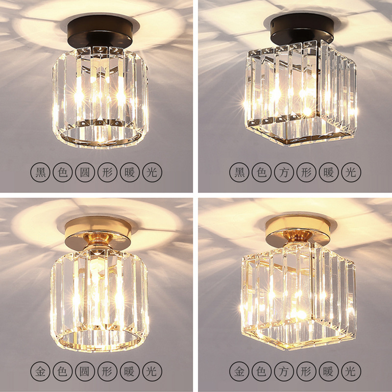 LED таванна лампа в стил модерен минимализъм, 220V, подходяща за 5–10㎡, акрилна конструкция