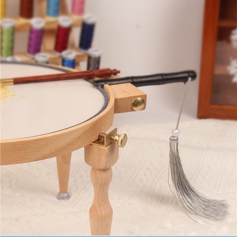 Επιτραπέζιο πλαίσιο κεντήματος, γαλλικού στυλ, στερεωμένο, πολυλειτουργικό, για DIY κέντημα.