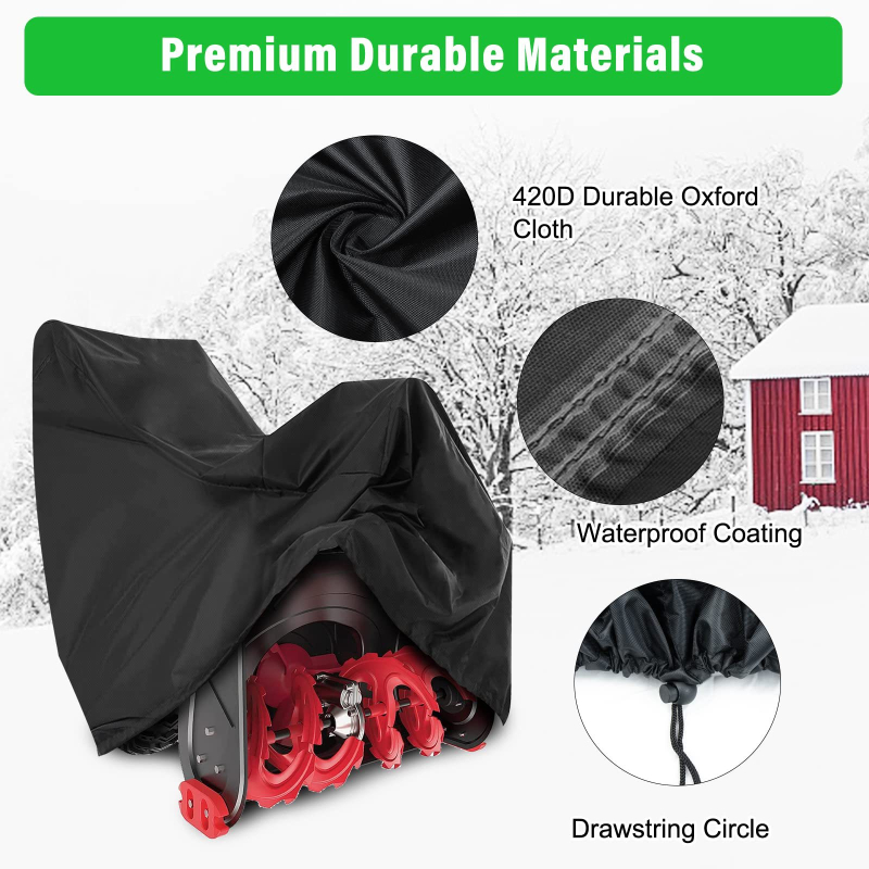 Покривало за снегорин 210D Oxford плат (Материал: 210D Oxford плат; Тип: покривало за снегорин; Внос: Не; Марка: Няма)