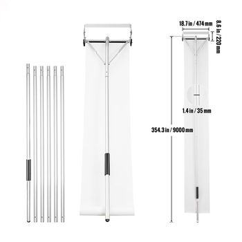 Stogo sniego lopata iš aliuminio, nešiojama, model CY-SF18