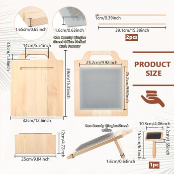 Nešiojamas medinės vilnos pluošto komplektas niansų maišymui, verpimui ir šukavimui – siuvimo mašinos priedai; kūrybingas minimalistinis stilius; galima pritaikyti.