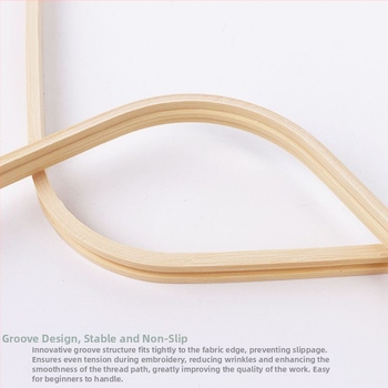 Квадратна бамбукова рамка за кръстосано бродиране, китайски стил