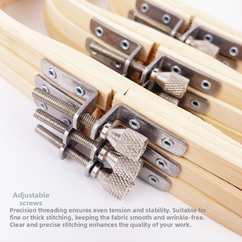 Квадратна бамбукова рамка за кръстосано бродиране, китайски стил