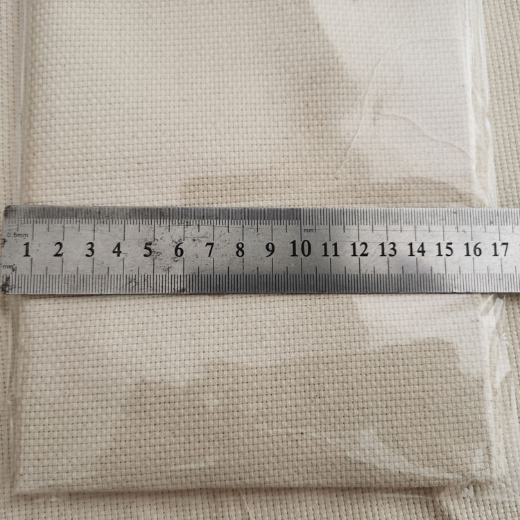 Βαμβακερό ύφασμα για κέντημα DIY με εκτυπωμένο λογότυπο