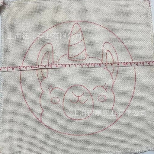 Punch needle hímzésre szánt szövet, nyomtatott, egyedi