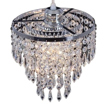 Οροφής φωτιστικό με κρύσταλλα, μοντέρνο απλό στυλ, LED φως, τάση ≤36V, εμβέλεια φωτισμού 5–10 τ.μ.