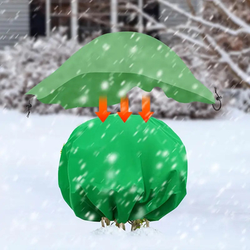 Κύκλικό χειμερινό προστατευτικό κάλυμμα δέντρων, μη υφαντό πολυπροπυλένιο, με κορδόνι σφίξισης και δυνατότητα αδειάσματος