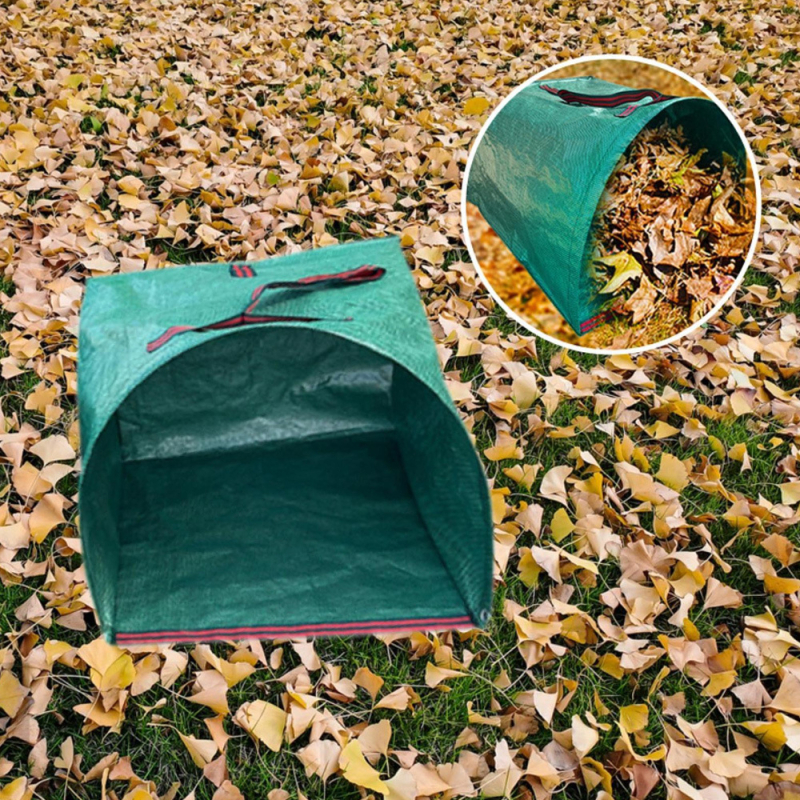 Sodo lapų rinkimo maišų rinkinys, polipropilenas, trijų dalių komplektas, skirtas namų sodui ir kiemui