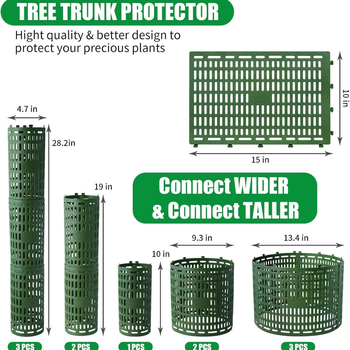 Πλαστικό προστατευτικό κορμού δέντρου, κατάλληλο για δέντρα και δενδρύλλια, μάρκα Chuanyu