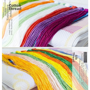 Кръстат бод бродерия – Фестивален модел, Пълна бродерия, За дневна стая, Ръчно изработено