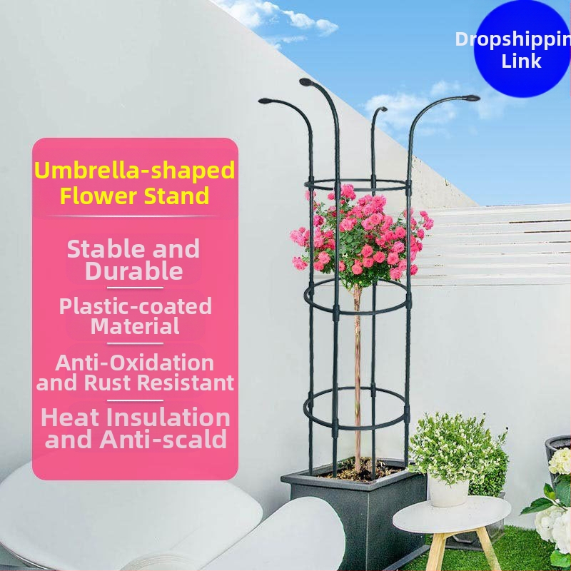 Ομπρέλα-μορφής στήριγμα για φυτά αναρρίχησης, εξωτερικός κήπος, υποστήριξη για τριαντάφυλλα και κληματίδες, διάμετρος σωλήνα 11 mm