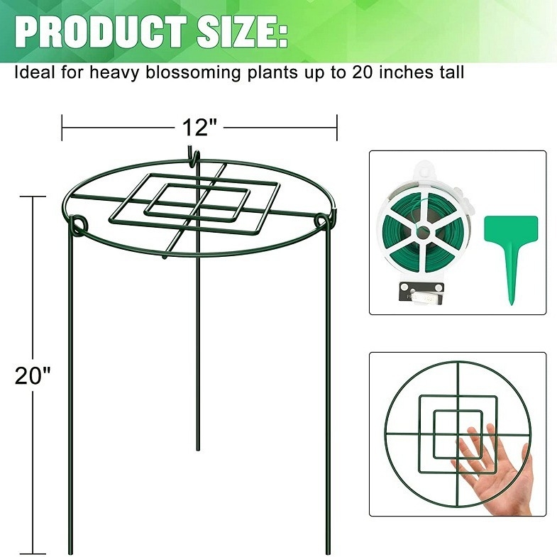 Fém futónövény-keret, pasztorális stílus, padlón álló