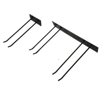 Τοίχο-μονταριστό ράφι εργαλείων από χάλυβα άνθρακα, πολλαπλών χρήσεων, με θέσεις για φτυάρι και δρέπανο και θήκη σωλήνα, για κήπο και αποθήκευση λουλουδιών