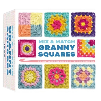 Κάρτες Granny Square για βελονάκι, 50 κάρτες, απλός και μοντέρνος σχεδιασμός, παραμετροποιώσιμες, ιδανικές για προωθήσεις