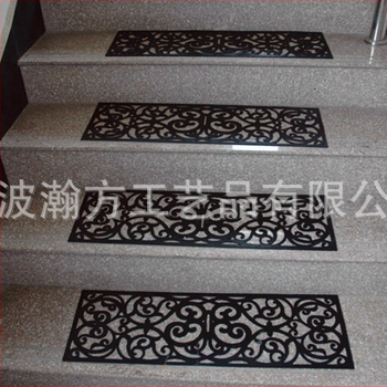 Καουτσούκ στρώμα σκάλας με γεωμετρικό μοτίβο, τετράγωνο σχήμα, μοντέρνο μινιμαλιστικό στυλ