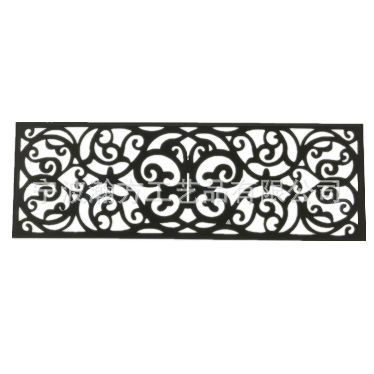 Гумен стълбищен мат с геометричен модел, квадратна форма, модерен стил