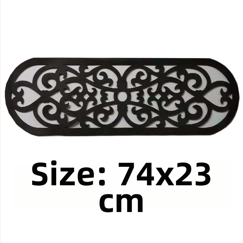 Gumený schodiskový rohož s geometrickým vzorom, štvorcový tvar, moderný minimalistický štýl