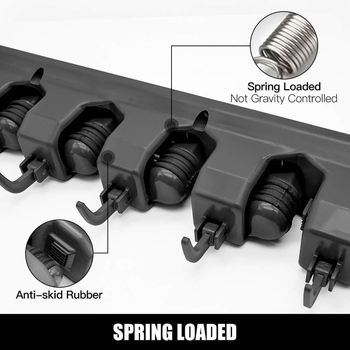 Държач за моп за стена (пластмаса и желязо), 350 g, полирана повърхност, марка YW, модерен минималистичен стил