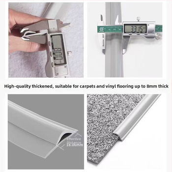 Αυτοκόλλητο PVC προφίλ άκρων για χαλιά και δάπεδα – ίσιο, μοντέρνος σχεδιασμός