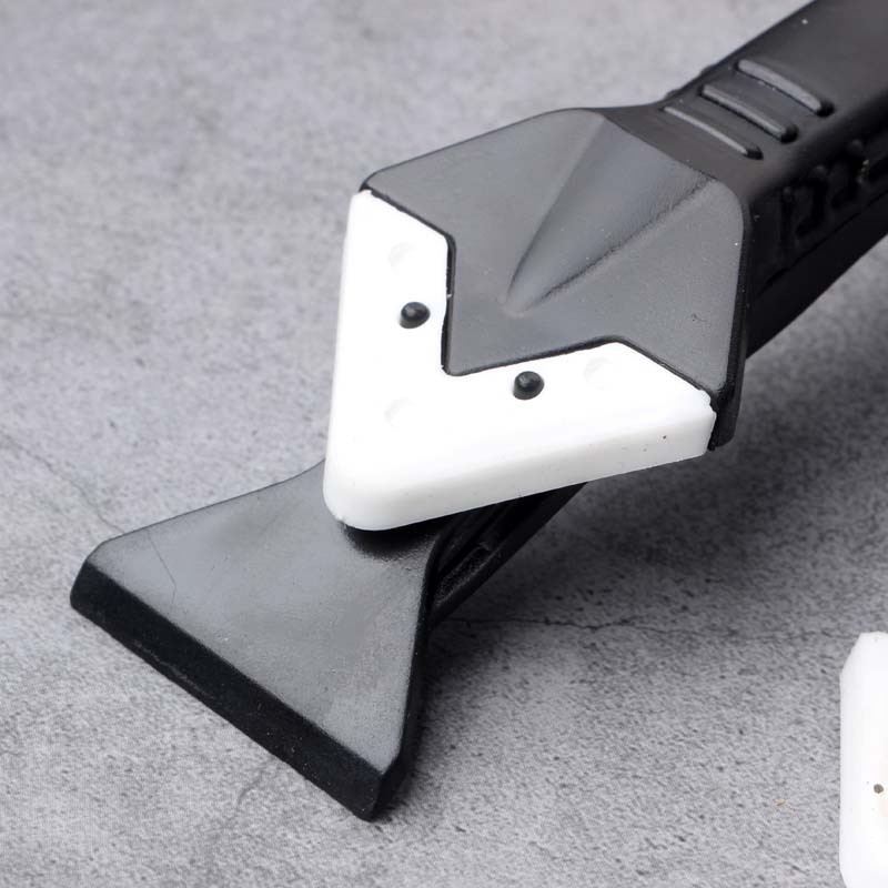 Üvegtömítő spatula, 5-az-1-ben eszköz ferde kaparóval, műanyag, 5 darabos készlet, Yu Lin Double Ride