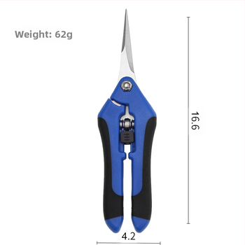 Ψαλίδια συγκομιδής φρούτων και κλάδεματος, κηπουρικό εργαλείο με ίσιο άκρο, για συγκομιδή φρούτων και λαχανικών, κλάδεμα λουλουδιών