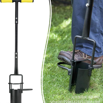 Ανοξείδωτος μεταφυτευτής για σπορόφυτα, κατάλληλος για καρπούζια και καλαμπόκι, εργαλείο μεταφύτευσης σε θερμοκήπιο με λειτουργία δημιουργίας οπών και δειγματοληψίας εδάφους.