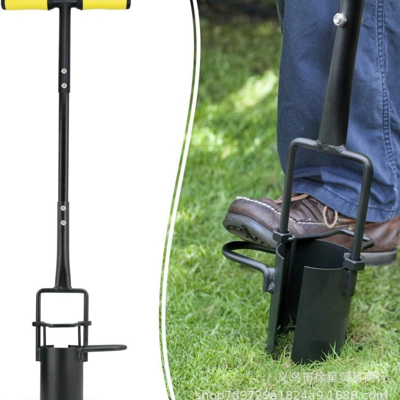 Ανοξείδωτος μεταφυτευτής για σπορόφυτα, κατάλληλος για καρπούζια και καλαμπόκι, εργαλείο μεταφύτευσης σε θερμοκήπιο με λειτουργία δημιουργίας οπών και δειγματοληψίας εδάφους.