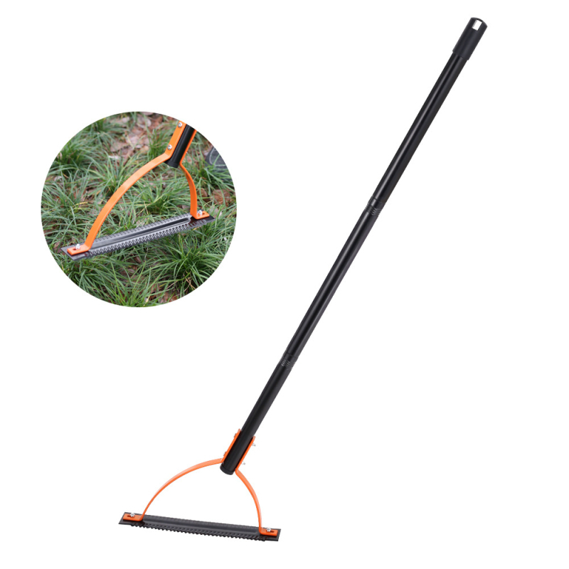 Ръчна плевелокосачка за градина с назъбен двустран нож, 65Mn стомана, 1.53 кг, марка Miarro